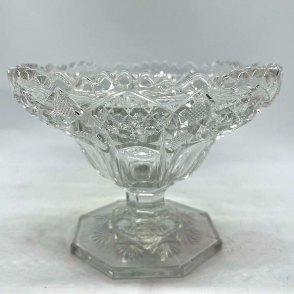 McKee Fentec Other - EAPG McKee Fentec Open Jelly Compote Bowl